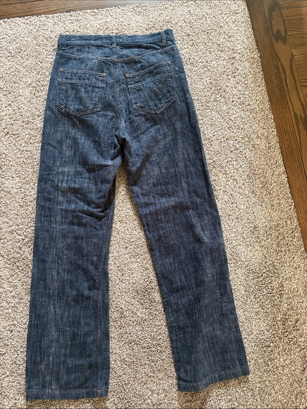 Zara Men's Navy Bootcut Jeans - Picture 5 of 9